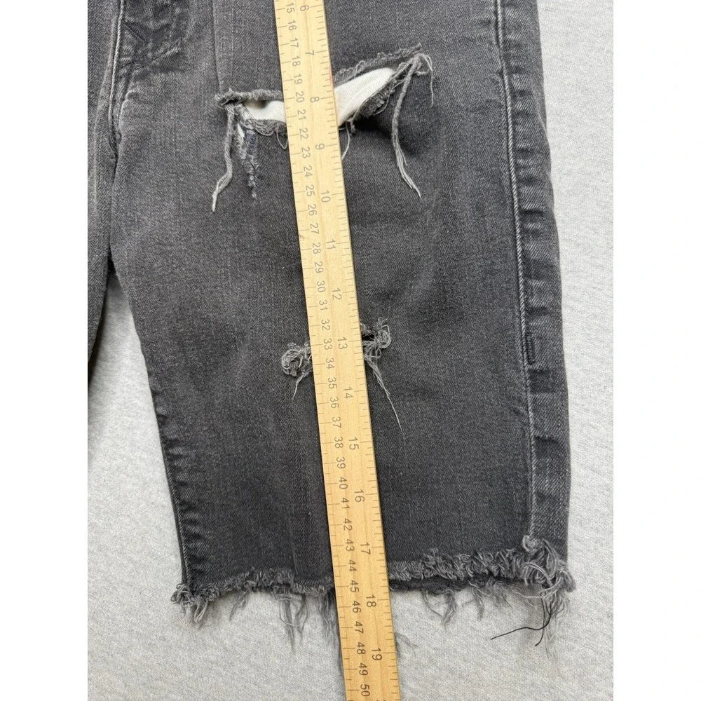 True Religion Shorts Mens 32 Black Ricky Relaxed‎ Straight Jorts Denim Cut Off
